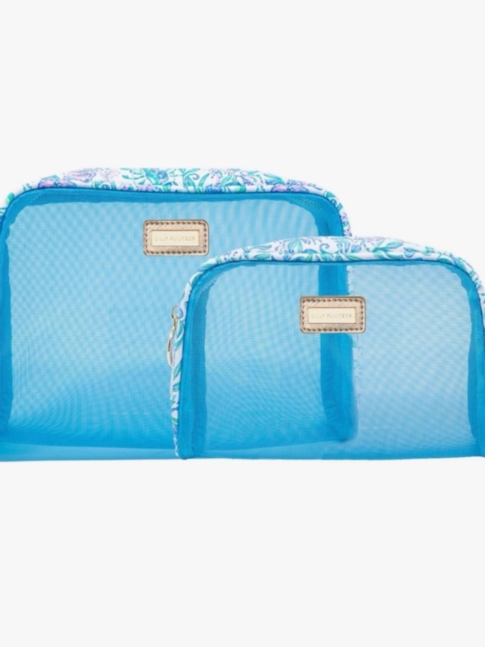 NWOT Lilly Pulitzer Cosmetic Cases Set of 2 (Just a Pinch) - Picture 1 of 6